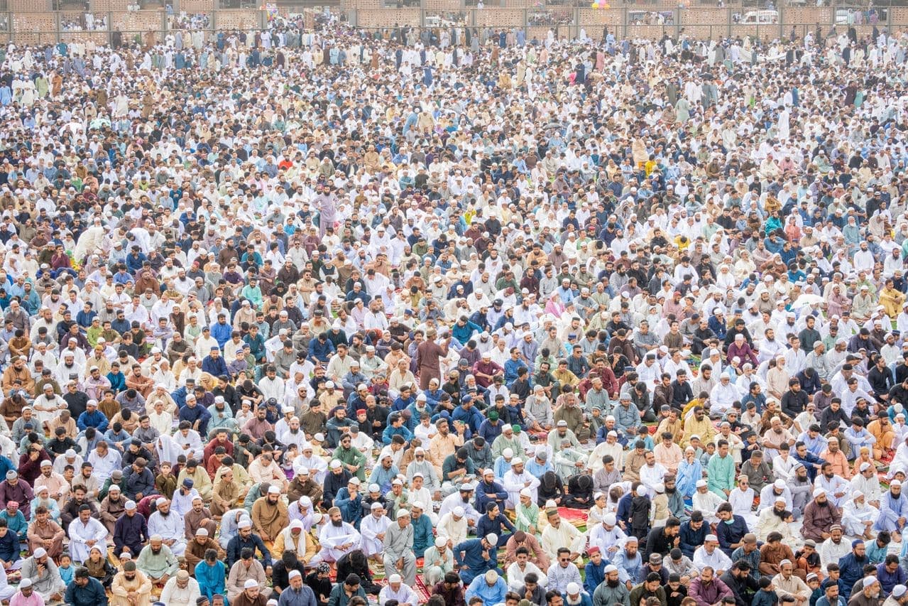 Large public gathering in Pakistan
