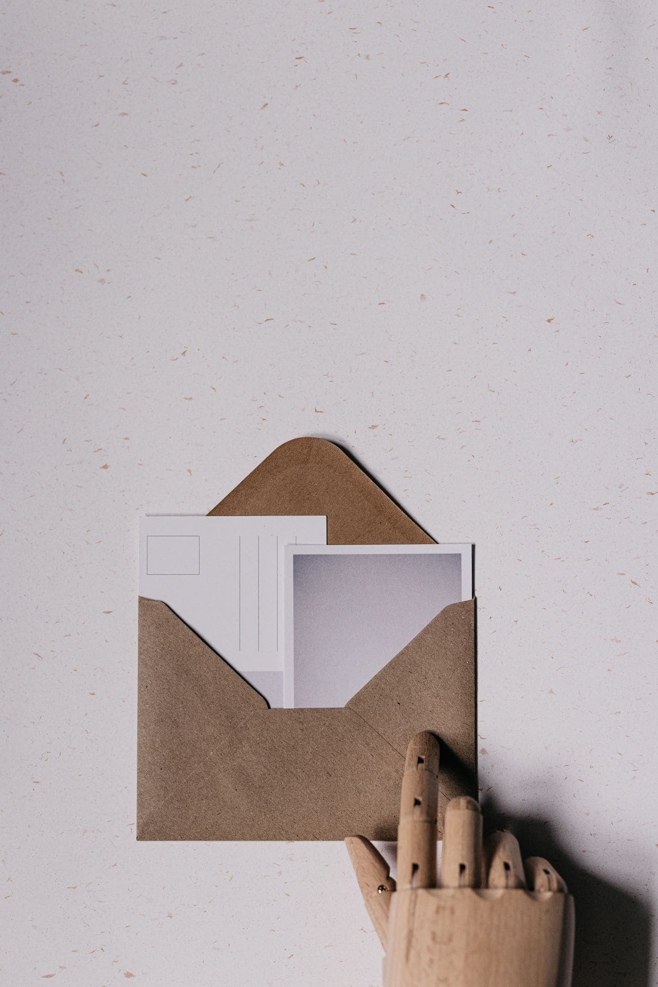 An open envelope with a letter